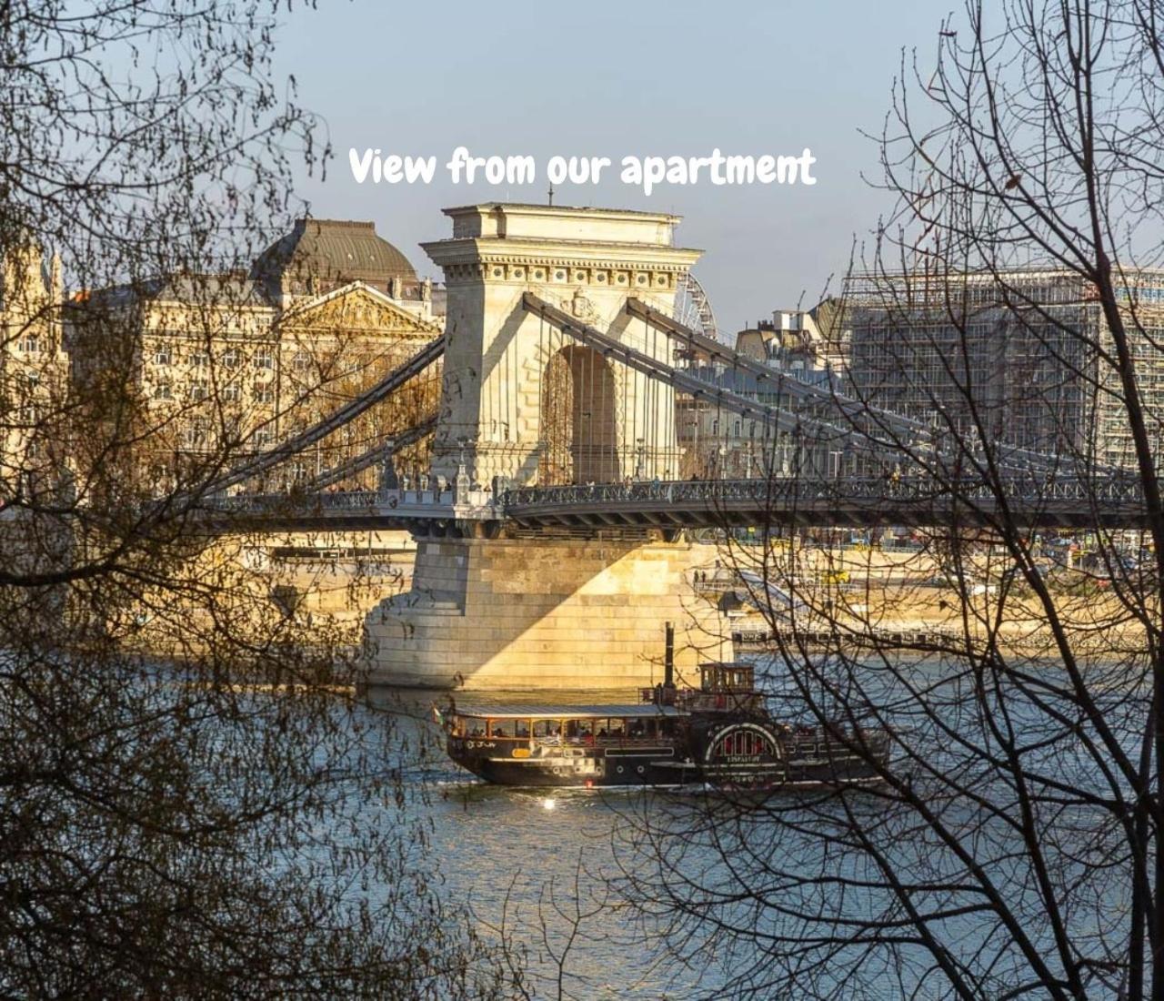 Danube Waterfront View At Chain Bridge ブダペスト エクステリア 写真